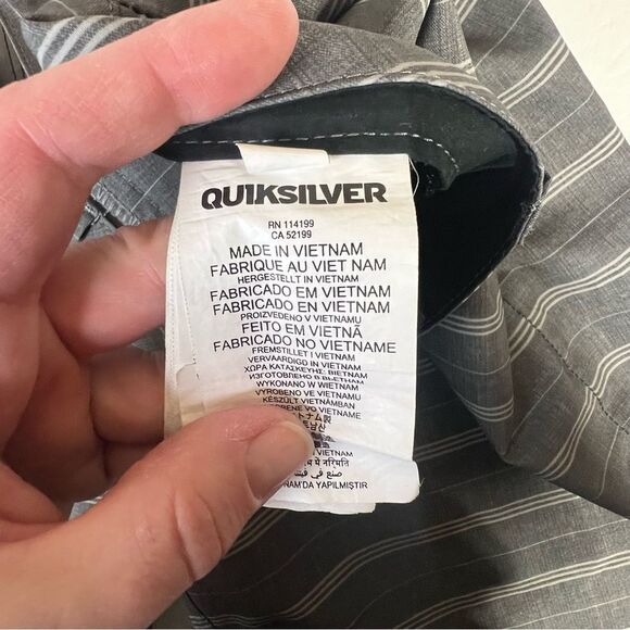 quiksilver amphibians 34 swimtrunks gray/green - Picture 4 of 9